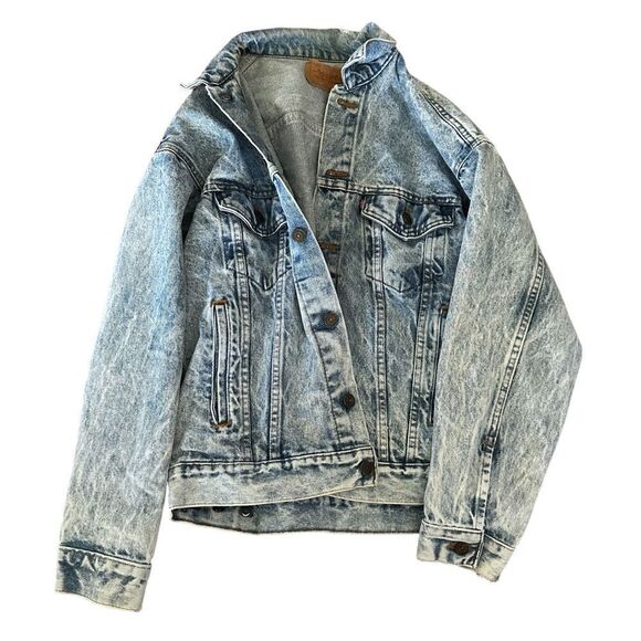 Levi’s Oversized Acid Relaxed Casual Denim Country Baggy Jean Button Jacket - Picture 7 of 11